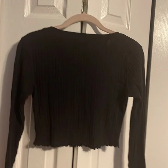 NWOT Aeropostale long sleeve shrunken tee in black size Medium - Picture 7 of 8